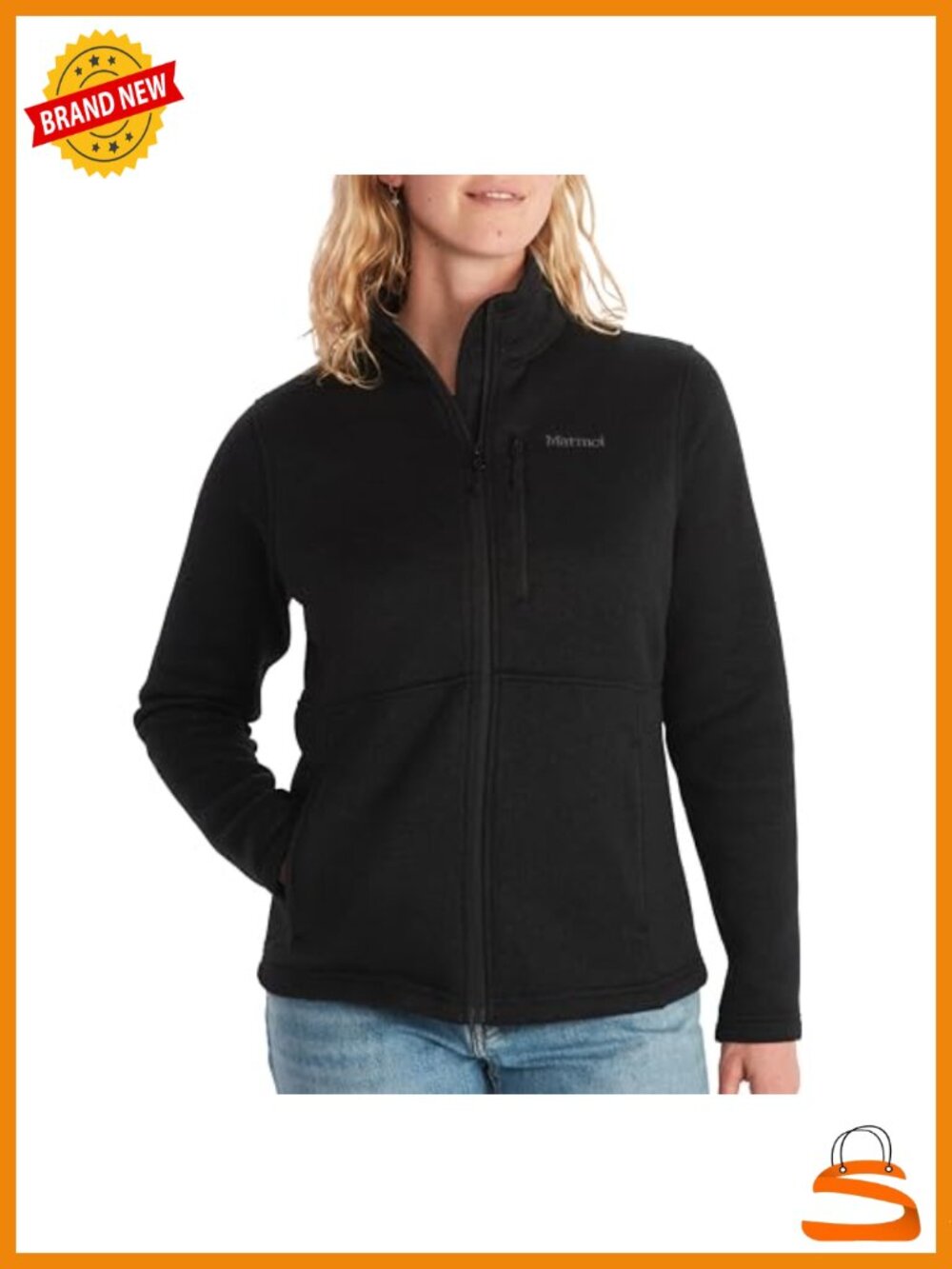 Marmot Women's Drop Line Fleece Pullover Sweater Jacket Casual Camping